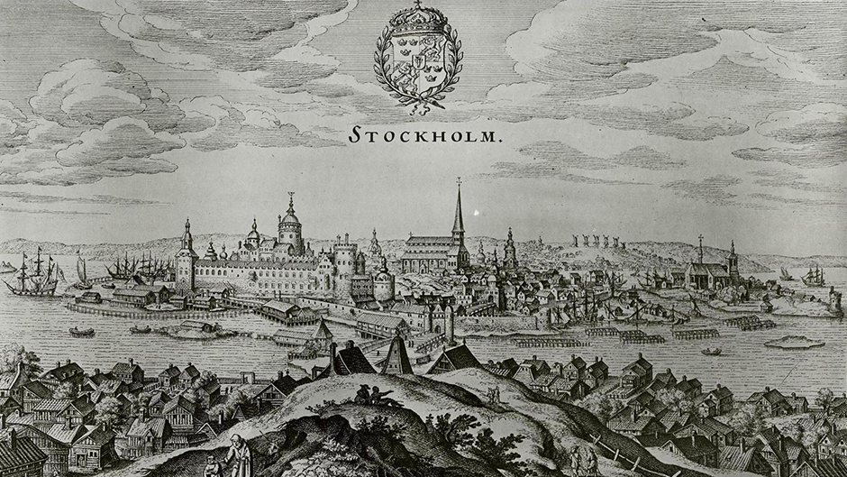 Utsikt över Norrström och dess omgivningar efter 1555