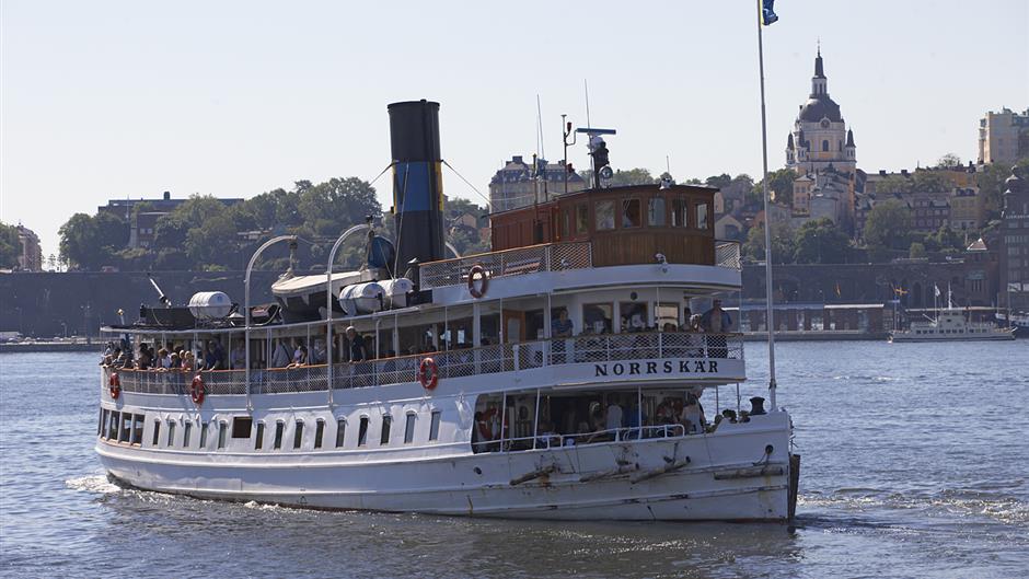 Skärgårdsfartyg på Stockholms vatten.