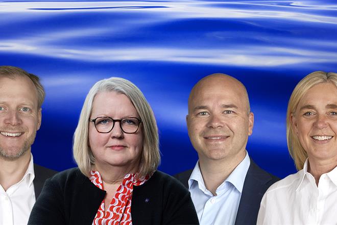 Sebastian Zaar, Magdalena Bosson, Johan Wallén och Camilla Strümpel
