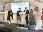 Paneldeltagarna på scenen i seminariet Hansan 2.0