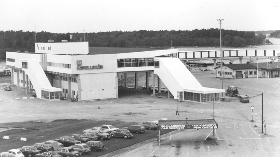 Terminalen i Kapellskär 1981. 