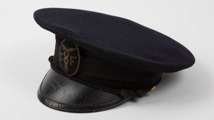 Mössa för frihamnsförman från 1960-talets början.