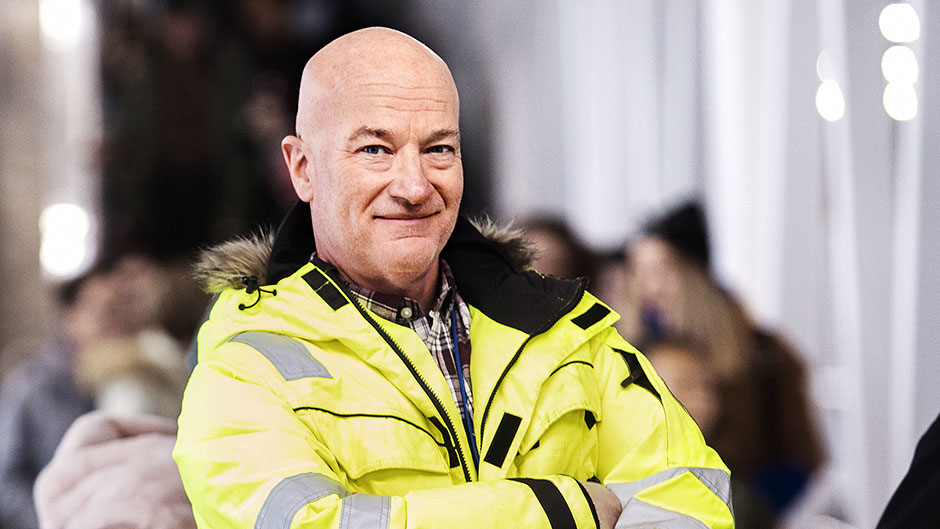 Håkan Björlingsson i varselkläder.