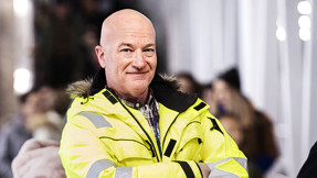 Håkan Björlingsson i varselkläder.