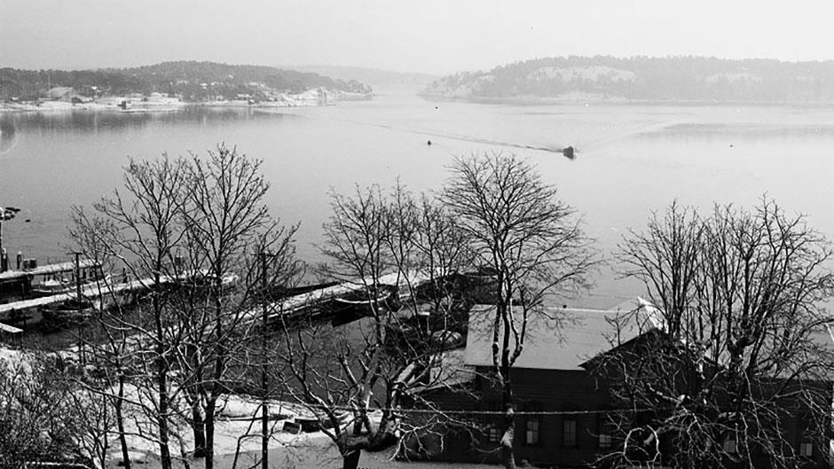 Utsikt vid Dalarö Tullhus 1953