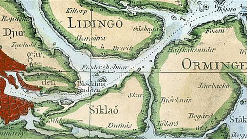 Gammal karta över Kungshamn