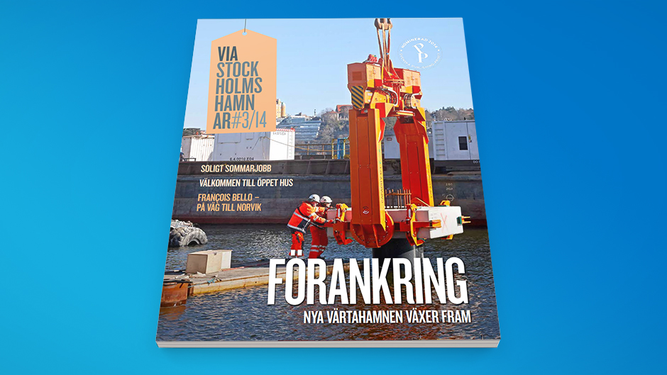 Bild av omslaget av Via Stockholms Hamnar nr 3, 2014