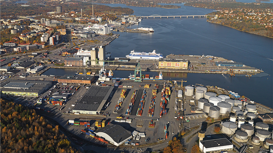 Bild på Containerterminal Frihamnen