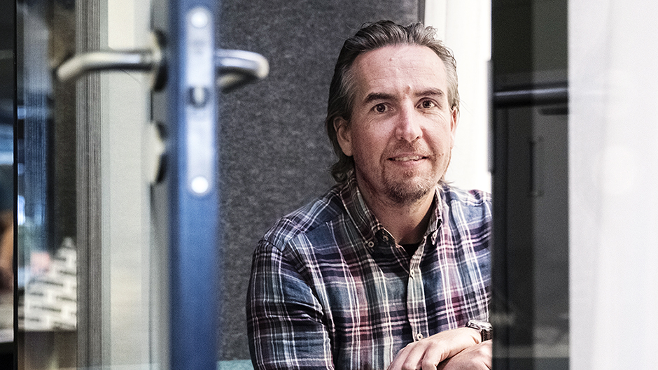 Thomas Nauska på kontoret i Magasin 1