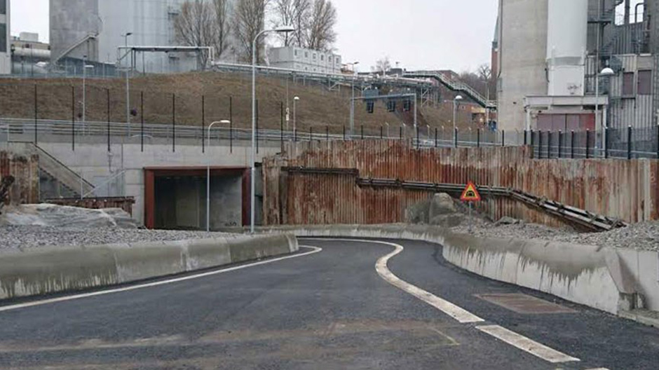 Den nya hamnpåfarten i Värtahamnen