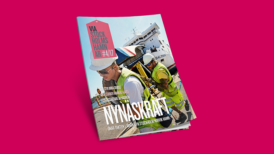 Omslaget till Via Stockholms Hamnar nr 4, 2017