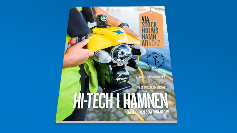 Omslaget till Via Stockholms Hamnar nr 3, 2017