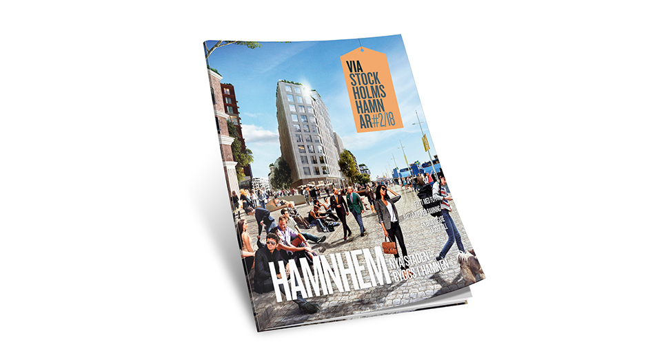 Omslaget till tidningen Via Stockholms Hamnar nr 2, 2018