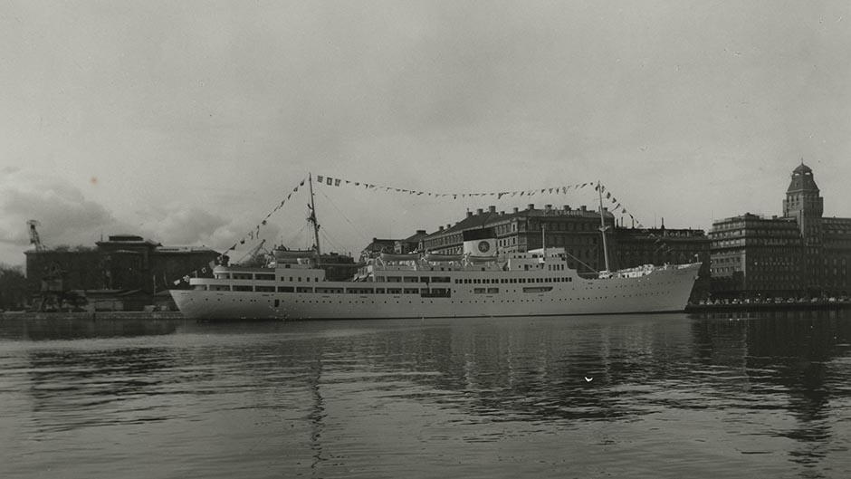 Patricia vid Nybrokajen 1951