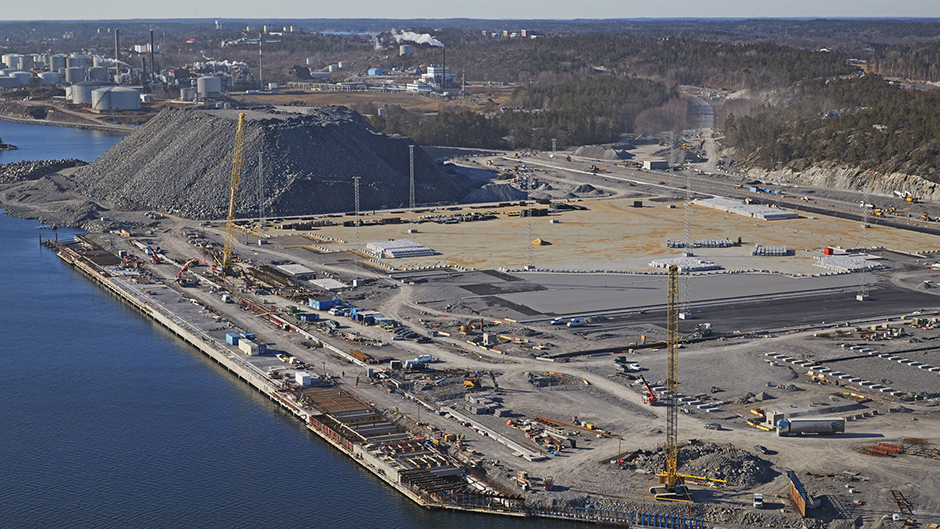 Containerkaj Stockholm Norvik Hamn