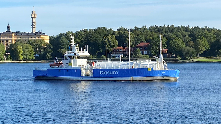 Fartyget Seagas på vattnet utanför Djurgården