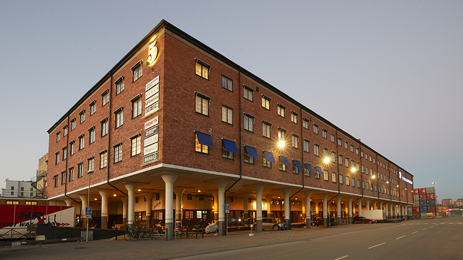 Exteriören på Magasin 5 i Frihamnen