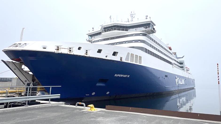 Fartyget Superfast IX i Kapellskärs hamn