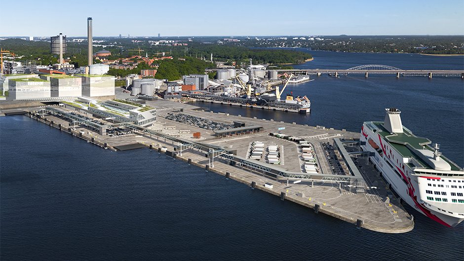 Den nya Värtahamnen då allt är klart