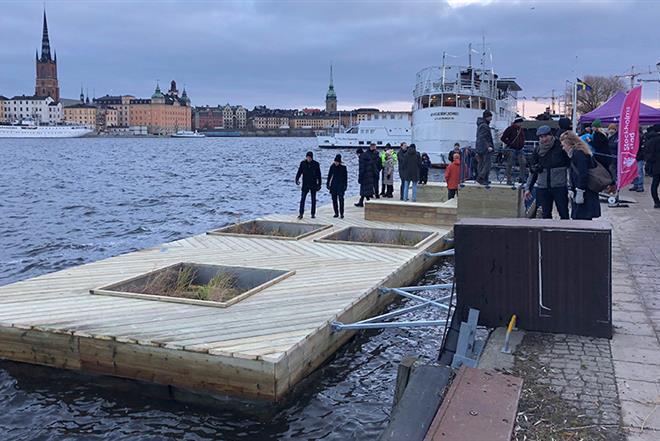 Kajbalkongen som ligger vid Söder Mälarstrand