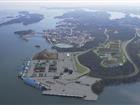 Visionsbild över Stockholm Norvik Hamn som öppnar 2020