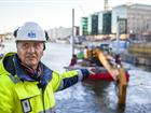 Nader vid projektet i Hammarbyslussen