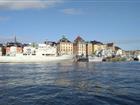 Örlogsfartyg vid Skeppsbron i Stockholm