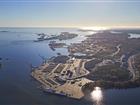 Flygbild över Stockholm Norvik Hamn
