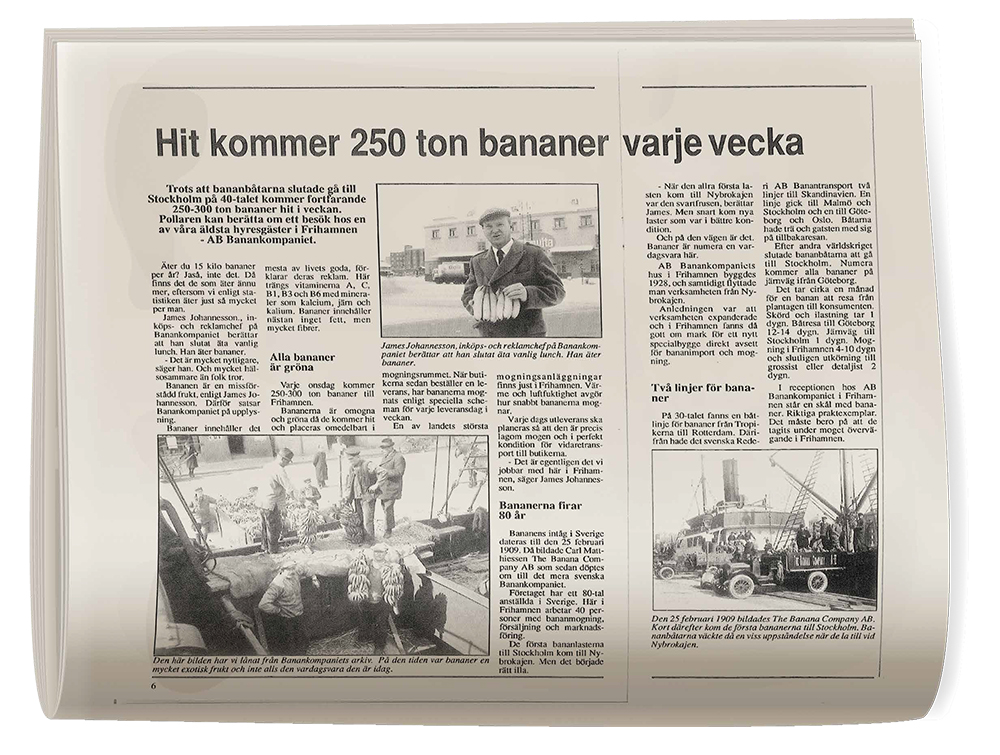 Ur en personaltidning från 1988.